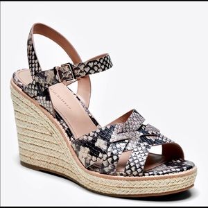 Strappy Espadrille sandals - snake print